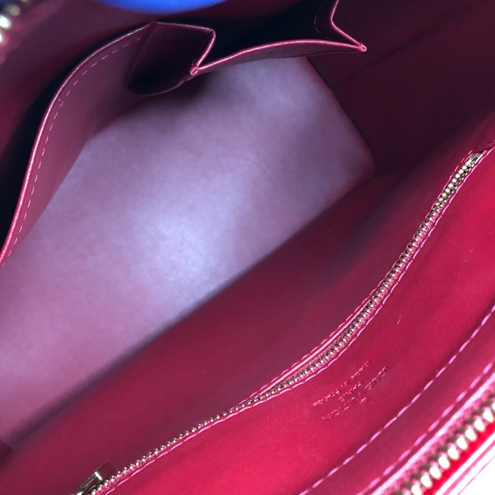 LV Red Vernis Houston Tote Sku# 85785 (Gently Used) - Picture 8 of 12